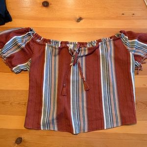 Off the Shoulder Boho Blouse